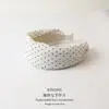 Diadema Ancha de Lunares Coreana para Mujer 2026 Nuevo Estilo Cinta para el Pelo para Lavarse la Cara Corona Alta Moda Clip para el Cabello Elegante Accesorio para el Cabello