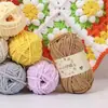Pequeno caxemira feito à mão DIY tricô lã de espessura média fio de gelo fio para bebê crochê tricô cachecol boneca fio fofo atacado