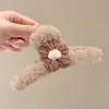 Pinza de Garra de Peluche de Dibujos Animados Dulce para Mujer Pinza para el Cabello de la Parte Posterior de la Cabeza Estilo Coreano Exquisita Pinza de Tiburón Pinza para Moño Pinza de Pelo