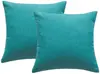 Funda de Cojín Lisa de Color Sólido Simple Transfronteriza de Amazon para Sala de Estar Sofá Jardín Americano Terraza Exterior Funda de Almohada Impermeable