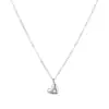 Colar de Coração em Prata de Lei S925 com Ouro 18K Versátil Exquisito Nicho Luxo Leve Pingente de Coração Personalizado Corrente para Clavícula em Formato de Coração