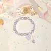 Nuevo brazalete de cristal brillante estilo súper hada de Mickey, simple y dulce, con cuentas de colores, pulsera para estudiantes, accesorio creativo y versátil