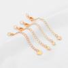 Cor preservada corrente de cauda de ouro 14K corrente de extensão corrente DIY pulseira feita à mão acessórios para colar material outlet de fábrica