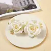 Cabezas de flores de rosa, flores artificiales para decoración de bodas, adornos de flores de rosa, decoraciones de pared de flores artificiales, flores de seda decorativas al por mayor