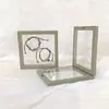 Caixa de Exibição para Broche, Pingente, Relógio, Joias, Caixa de Armazenamento, Brinquedo de Mesa, Embalagem, Caixa de Exibição Grande Tamanho com Filme Ins