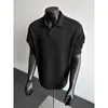 Sudadera de manga larga, Camisa polo, enclfit, corte tridimensional, cuello en V, talla grande, jersey, camiseta casual, para hombre, estilo old money
