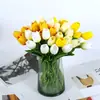Tulipán Flor Artificial Decoración del Hogar Sensación de PU Arreglo Floral de Gama Alta Accesorios para Fotos Fabricante de Flores Artificiales Venta al por Mayor Transfronteriza