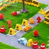 Micro-Paisaje Creativo Versión Q Vehículo de Fuego Accesorios de Decoración DIY Mesa de Arena Paisajismo para Sesión Mini Adornos