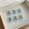 Acessórios de Nail Art Urso Pintado de Desenho Animado Fofo Acessórios de Unha Vestíveis Urso Gordo DIY Capa de Celular Unha Pequenos Ornamentos