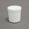 Cubo de plástico de grado alimenticio transfronterizo de 400 ml, multifuncional con tapa, cubo redondo mini para dulces, cubo creativo portátil para snacks DIY