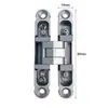Bisagra tridimensional ajustable invisible para puertas de madera, puertas plegables, muebles y paneles de puertas de gabinetes del hogar