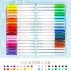 Plumas Acuarelables Lavables de Cerdas Suaves para Niños para Pintura y Graffiti Infantil Set de Pinceles a Base de Agua 12 24 36 48 Plumas de Colores