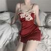 Ropa Interior Divertida Primer Amor Femenina Transparente Provocación Ropa Interior para el Hogar Tirantes Tentación Pijama Sexy Conjunto de Camisón
