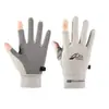 Guantes Finos de Protección Solar de Verano para Hombre, Ciclismo, Conducir, Pesca, Deportes, Guantes sin Dedos Transpirables, Venta al por Mayor, Guantes con Pantalla Táctil para Mujer