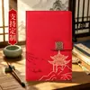 Estilo Business Guochao Conjunto de Caixa de Presente com Caderno A5 Cidade Proibida Conjunto de Presente com Caneta de Metal Personalizada Caderno com Impressão de Logo Disponível