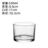 8090 Copo de Vidro Transparente para Vela Pote Simples Redondo Copo Castiçal para Aromaterapia Copo Vazio Ornamentos Criativos de Fragrância Romântica