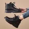 Botas de neve quentes, com sola grossa e forradas de fleece, botas curtas para mulheres, nova coleção outono/inverno 2026, botas Martin versáteis, botas de algodão e sapatos confortáveis para mães