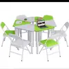 Sala de Lectura para Actividades Grupales Hexagonal de Colores Mesa de Arte Mesa de Pintura y Silla Escritorio y Silla Combinados de Forma Especial para Aula Inteligente