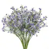 Flores Artificiales de Gypsophila, Flores Artificiales de Goma Suave al Tacto para Decoración de Bodas, Ramo Artificial de Gypsophila de Plástico, Flores Artificiales Falsas al por Mayor