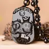 Colgante de Obsidiana Cristalina Natural Colgantes de los Doce Zodiacos para Hombres y Mujeres, Signos Zodiacales, Colgantes del Zodiaco del Año Animal