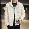 Marca de moda versátil para el día a día nuevo estilo moda juvenil exterior alta gama cortavientos cuello alto manga larga chaqueta cárdigan