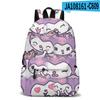 3D Nuevo Producto Impreso Periférico Sanrio Kuromi Kuromi Mochila Estudiante Bolsa Escolar Niños Dibujos Animados