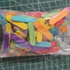 Palitos de Helado, Palitos de Madera para Paletas, Palitos de Madera de Colores para Helado, Materiales Hechos a Mano para DIY, Piezas de Helado, Paletas de Hielo