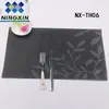 Jogo Americano Europeu Antiderrapante de PVC com Isolamento Térmico, Jogo Americano de Mesa Jacquard Meia Folha, Lavável Ecológico para Pratos e Tigelas