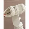 Lindo diseño de gatito bordado, zapatillas blancas para mujer con correas de velcro, nueva colección de otoño 2026, transpirables, antideslizantes y de suela gruesa, calzado deportivo