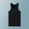Regata Masculina de Algodão Sem Mangas Colete para Academia Tamanho Grande Base com Costela Verão Respirável Dropshipping