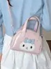 Mini bolso de mano lindo de estilo coreano con dibujos animados, lunares y lazo, bolso cruzado de nicho para niñas, adecuado para llevar lápiz labial y accesorios