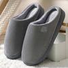 Pantuflas de Algodón para Hombre para Otoño, Uso en Interiores del Hogar, Pantuflas Cálidas de Suela Gruesa para Pareja, Pantuflas Antideslizantes Forradas de Felpa para Mujer en Invierno Postparto