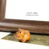 Entrega Directa de Fábrica Ciprés de Arizona Talla en Madera de los Doce Animales del Zodiaco Adorno de Rata del Zodiaco Pieza de Mano Llavero Teléfono