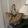 Bolso Tote Casual de Otoño Transfronterizo para Ir al Trabajo, Bolso de Hombro Retro Nuevo de Moda para Mujer, Bolso para Mujer con Textura de Gran Capacidad