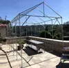 Conector de Toldo para Porche Parasol Gallinero Casa para Perros Conector de Tubo Galvanizado Estructura de Tubo de Acero para Cobertizo Móvil