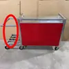 Carrito de Comida Móvil Plegable para Exteriores para Venta Ambulante, Carrito a Prueba de Polvo para Mercados Nocturnos, Carrito Popular de Snacks