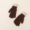 Conjunto de invierno cálido y resistente al frío para niños, que incluye guantes compatibles con pantalla táctil y una bufanda de lana tejida, un conjunto de dos piezas para bebés niños y niñas