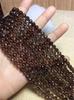 DIY cristal de té cuentas sueltas cristal ahumado cristal natural cristal de té 128 facetas cortadas productos semiacabados con cuentas pulsera de cuentas