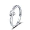 Nuevo amor transfronterizo alrededor del anillo de hermana para mujer, diseño simple y moderno, no se desvanece, anillo de amantes al por mayor