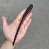 Pente de Cabelo Autêntico de Ébano e Sândalo Roxo Estilo Antigo 18cm de Altura com Estilo Chinês Tradicional para Coque, Pente de Cabelo Hanfu