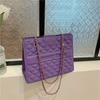 Bolso de mano con rombos de moda, novedad de verano 2022, elegante bolso de mujer de gran capacidad, bolso de mano popular y moderno.