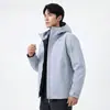 Chaqueta hardshell unisex para exteriores, a prueba de viento e impermeable, con cremalleras en las axilas y corte 3D, costuras totalmente selladas