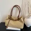 Bolsa Grande de Palha para Mulheres, Tendência Verão 2026 Estilo Coreano Bolsa de Ombro/Axila, Grande Capacidade Bolsa de Mão para Férias Bolsa de Praia