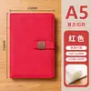 Cuaderno A5 personalizable con impresión de logotipo, engrosado para uso empresarial y de oficina, con grabado, cubierta simple de piel sintética PU, directo de fábrica