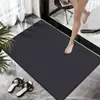 Tapete de Banheiro Simples de Cor Sólida de Terra de Diatomáceas, Absorvente de Água, Antiderrapante, Secagem Rápida, Tapete de Pé para Banheiro, Tapete de Entrada, Atacado em Estoque
