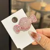 Clip para el Cabello de Caramelo Rojo con Diamantes Completos para el Año Nuevo 2026, Clip de Pato Dulce, Clip Lateral, Pinza para el Cabello Linda Estilo Japonés para Niñas