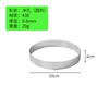 Molde para hornear de acero inoxidable 430 anillo para tarta redondo perforado anillo torre francés 6CM 8CM anillo para mousse de varios tamaños