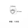 Ventas Directas de Fábrica Acero Inoxidable Presión de Aceite Luna Cuerno Colgante Pulsera Collar Joyería DIY Accesorios Diseño de Nicho
