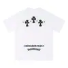 Camiseta de Manga Corta con Bordado de Parche Cruzado Estilo High Street Americano para Hombres y Mujeres, Tendencia Nacional Verano 2026 Top Holgado para Parejas