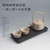 Bandeja de té de melamina imitación piedra negro oro al por mayor, Mesa de té color palo de rosa, Bandeja simple estilo chino para uso doméstico, Bandeja de té seca con almacenamiento de agua y drenaje